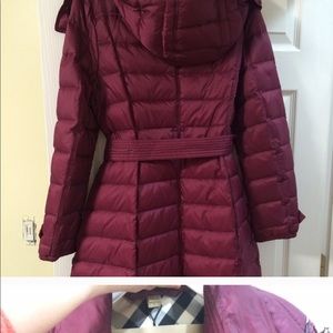 Burberry Brit Goose down hooded Puffer.